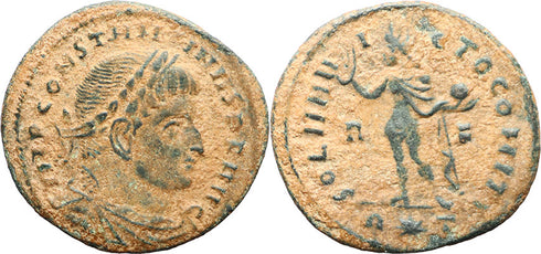 Ancient Roman coin of Constantine I The Great minted in Rome